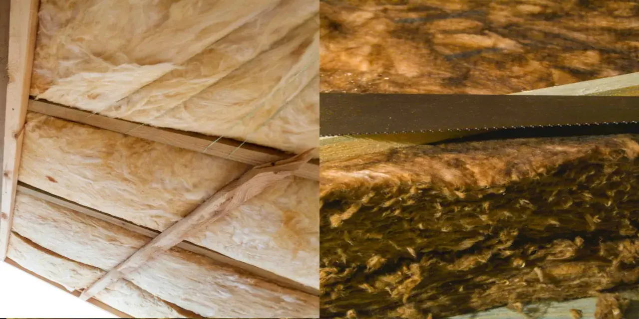 Isolation de toiture en laine minérale, prête à être installée pour un confort thermique optimal.