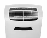 Climatiseur mobile 20000 BTU blanc avec panneau de contrôle numérique et grille d'aération.