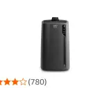 Climatiseur mobile DeLonghi PAC EL112 CST WiFi, gris anthracite, avec télécommande et écran LED.