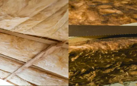 Isolation de toiture en laine minérale, prête à être installée pour un confort thermique optimal.