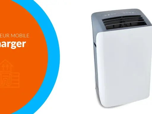 Climatiseur mobile "Recharger" : profitez d'une fraîcheur optimale.