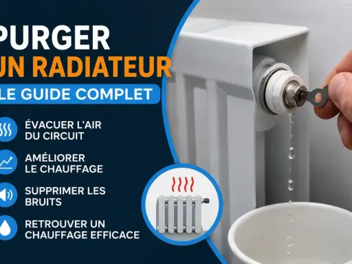 Guide complet pour purger un radiateur : évacuer l'air, améliorer le chauffage, supprimer les bruits et retrouver une chaleur efficace.