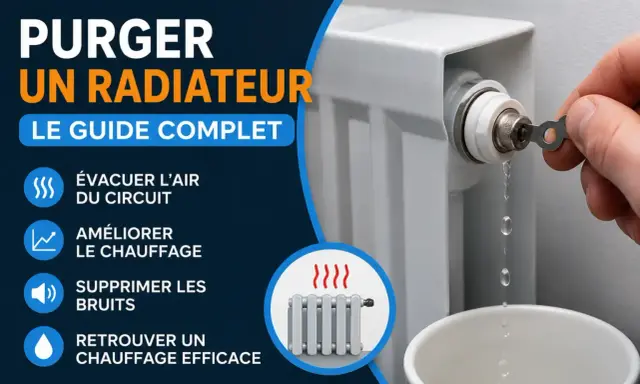 Guide complet pour purger un radiateur : évacuer l'air, améliorer le chauffage, supprimer les bruits et retrouver une chaleur efficace.