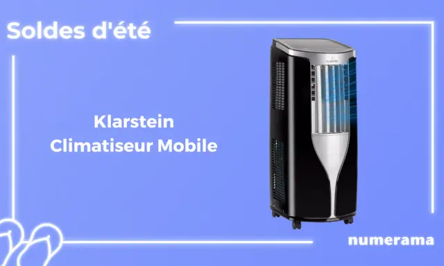Climatiseur Klarstein New Breeze 9, idéal pour les soldes d'été. Profitez d'un air frais et agréable.