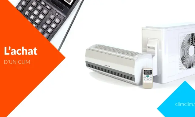 Climatisation réversible : avant d'acheter, considérez les inconvénients. Un climatiseur et sa télécommande sont montrés, avec une calculatrice en arrière-plan.
