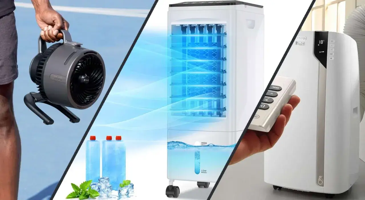 Ventilateur portable, rafra&icirc;chisseur d'air et climatiseur mobile. Comprendre la diff&eacute;rence entre climatiseur et rafraichisseur pour choisir le bon appareil.